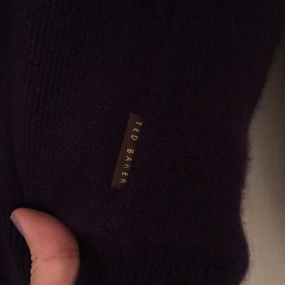 NWT Purple Cashmere Ted Baker V-neck sweater - Picture 8 of 14